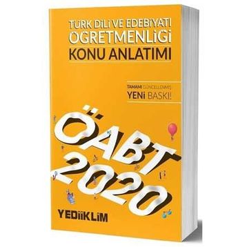 2020 KPSS ÖABT Türk Dili ve Edebiyatı Öğretmenliği Konu Anlatımı Yediiklim Yayınları