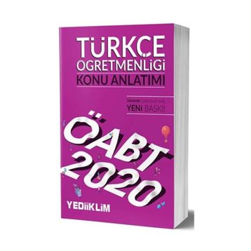 2020 KPSS ÖABT Türkçe Öğretmenliği Konu Anlatımı Yediiklim Yayınları