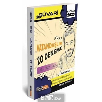 2020 KPSS Süvari Vatandaşlık Tamamı Çözümlü 20 Deneme Sınavı Sait Zaman Kariyer Meslek Yayınları