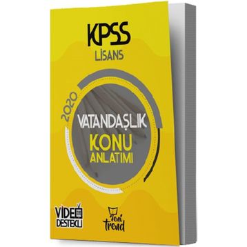 2020 KPSS Vatandaşlık Konu Anlatımlı - Yeni Trend Yayınları
