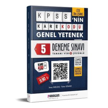2020 Lise-Önlisans KPSS'nin KareKodu Genel Kültür Tamamı Video Çözümlü 5 Deneme Sınavı - PARAGON YAYINCILIK