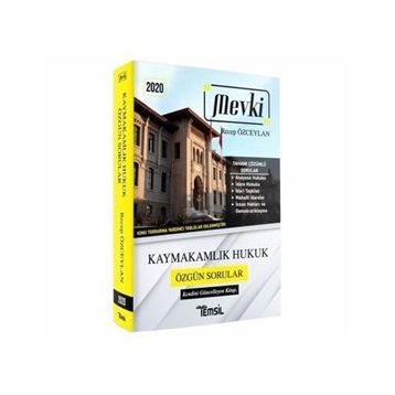 2020 Mevki Kaymakamlık Hukuk Özgün Sorular - Recep Özceylan - Temsil Yayınları