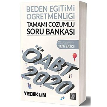 2020 ÖABT Beden Eğitimi Öğretmenliği Tamamı Çözümlü Soru Bankası Yediiklim Yayınları