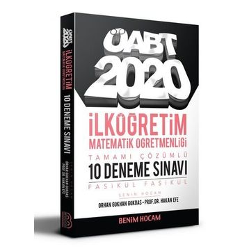 2020 ÖABT İlköğretim Matematik Öğretmenliği Tamamı Çözümlü 10 Fasikül Deneme-Benim Hocam Yayınları