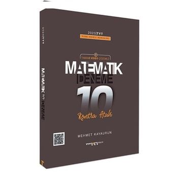 2020 TYT Yeni Nesil Kontra Atak Tamamı Video Çözümlü Matematik 10 Deneme-Marka Yayınları