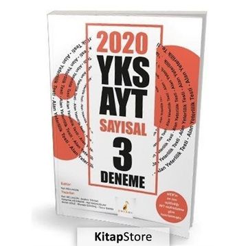 2020 YKS AYT Sayısal 3 Deneme Sınavı Kollektif Pelikan Tıp Teknik Yayınları
