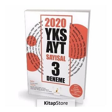 2020 YKS AYT Sayısal 3 Deneme Sınavı Kollektif Pelikan Tıp Teknik Yayınları