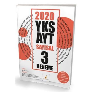 2020 YKS AYT Sayısal 3 Deneme Sınavı Kollektif Pelikan Tıp Teknik Yayınları