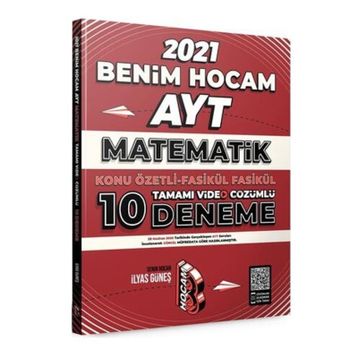 2021 Ayt Matematik Konu Özetli Fasikül Fasikül Video Çözümlü 10 Deneme Sınavı-Benim Hocam Yayınları