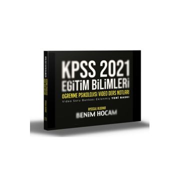 2021 Kpss Eğitim Bilimleri Öğrenme Psikolojisi Video Ders Notları-Benim Hocam Yayınları