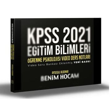 2021 Kpss Eğitim Bilimleri Öğrenme Psikolojisi Video Ders Notları-Benim Hocam Yayınları
