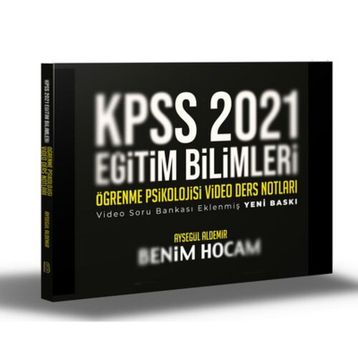 2021 Kpss Eğitim Bilimleri Öğrenme Psikolojisi Video Ders Notları-Benim Hocam Yayınları