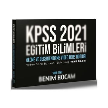 2021 Kpss Eğitim Bilimleri Ölçme Ve Değerlendirme Video Ders Notları-Benim Hocam Yayınları