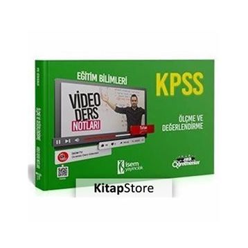 2021 KPSS Eğitim Bilimleri Ölçme ve Değerlendirme Video Ders Notları - HocaWebde Yayınları