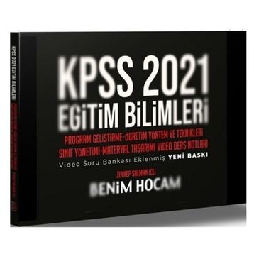 2021 KPSS Eğitim Bilimleri Program Geliştirme Öğretim Yöntem ve Teknikleri Video Ders Notları-Benim Hocam Yayınları