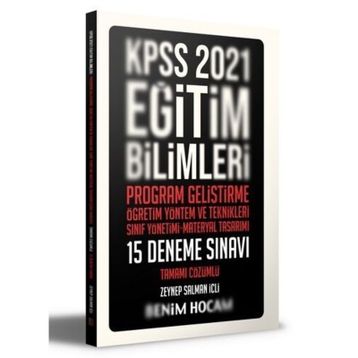 2021 KPSS Eğitim Bilimleri Program Geliştirme Öğretim Yöntem ve Teknikleri Video Ders Notları-Benim Hocam Yayınları