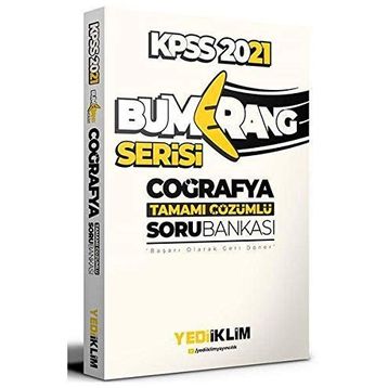 2021 KPSS Genel Kültür Bumerang Coğrafya Tamamı Çözümlü Soru Bankası-Yediiklim Yayınları