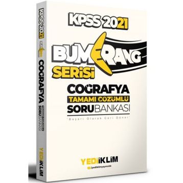 2021 KPSS Genel Kültür Bumerang Coğrafya Tamamı Çözümlü Soru Bankası-Yediiklim Yayınları