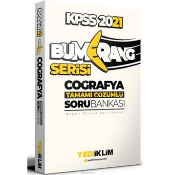 2021 KPSS Genel Kültür Bumerang Coğrafya Tamamı Çözümlü Soru Bankası-Yediiklim Yayınları