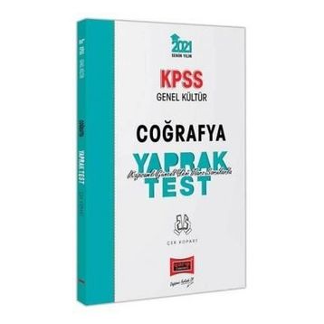 2021 Kpss Genel Kültür Coğrafya Çek Kopart Yaprak Test-Yargı Yayınları