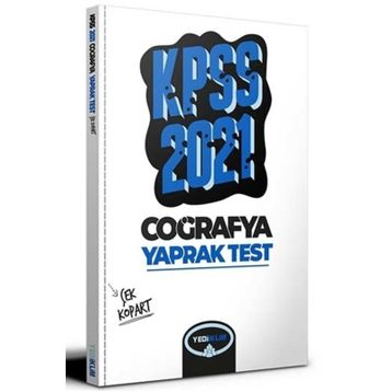 2021 KPSS Genel Kültür Coğrafya Çek Kopart Yaprak Test-Yediiklim Yayınları