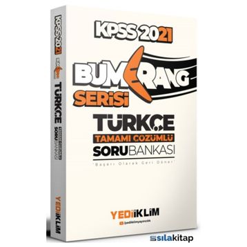 2021 KPSS Genel Yetenek Bumerang Türkçe Tamamı Çözümlü Soru Bankası-Yediiklim Yayınları