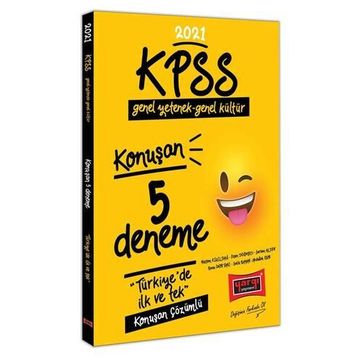 2021 KPSS Genel Yetenek Genel Kültür Konuşan Çözümlü 5 Deneme-Yargı Yayınları