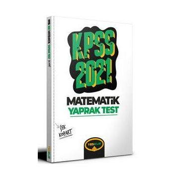 2021 KPSS Genel Yetenek Matematik Çek Kopart Yaprak Test-Yediiklim Yayınları