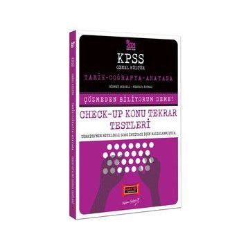 2021 KPSS Tarih Coğrafya Anayasa Check Up Konu Tekrar Testleri-Yargı Yayınları