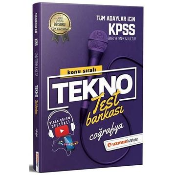 2021 KPSS Tekno Konu Konu Test Bankası Coğrafya-Uzman Kariyer Yayınları