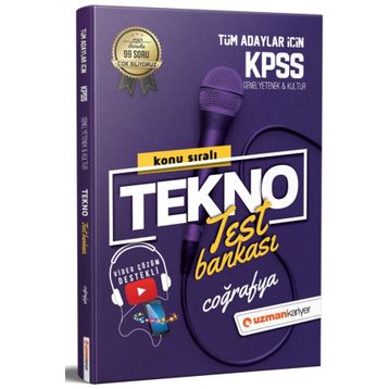 2021 KPSS Tekno Konu Konu Test Bankası Coğrafya-Uzman Kariyer Yayınları