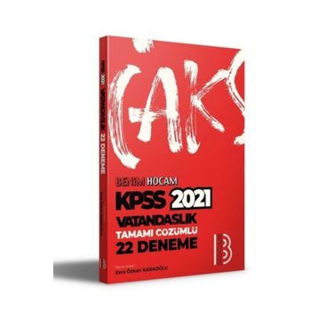 2021 Kpss Vatandaşlık Tamamı Çözümlü 22 Deneme-Benim Hocam Yayınları