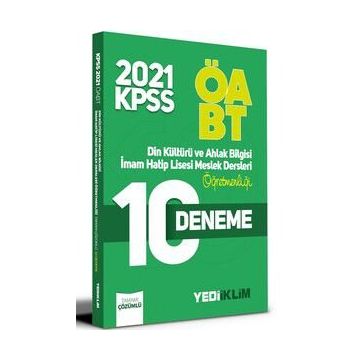 2021 ÖABT Din Kültürü ve Ahlak Bilgisi İmam Hatip Lisesi Meslek Dersleri Öğretmenliği Tamamı Çözümlü Soru Bankası-Yediiklim Yayınları