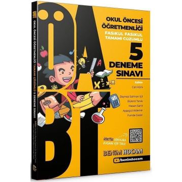 2021 ÖABT Okul Öncesi Öğretmenliği Tamamı Çözümlü 5 Fasikül Deneme - Benim Hocam Yayınları