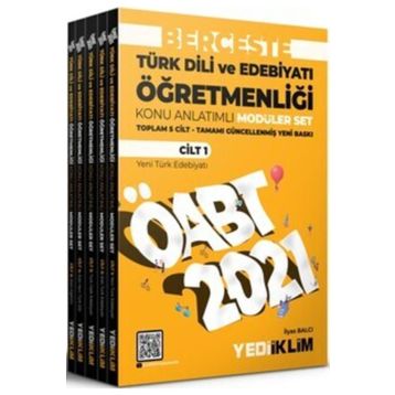 2021 ÖABT Türk Dili ve Edebiyatı Öğretmenliği Berceste Konu Anlatımlı Modüler Set-Yediiklim Yayınları