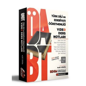 2021 ÖABT Türk Dili ve Edebiyatı Öğretmenliği Video Ders Notları-Benim Hocam Yayınları