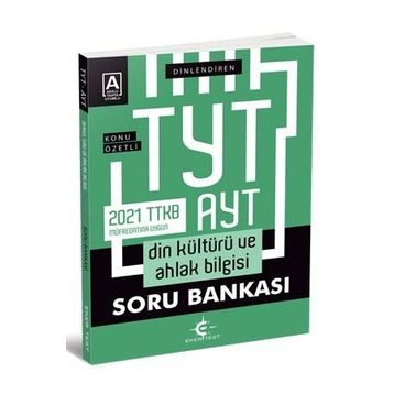 2021 TYT AYT Din Kültürü ve Ahlak Bilgisi Soru Bankası-Eker Test Yayınları