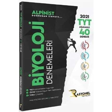 2021 Tyt Biyoloji Alpinist Aşamalı 40 Deneme-Rasyonel Yayınları