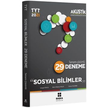 2021 TYT Sosyal Bilimler Akustik 29 Deneme-Başka Yayınları