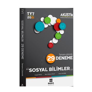 2021 TYT Sosyal Bilimler Akustik 29 Deneme-Başka Yayınları