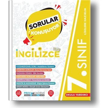 2022 7. Sınıf İngilizce Sorular Konuşuyor Pruva Akademi