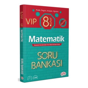 2022 8. Sınıf Vip Matematik Soru Bankası Editör Yayınları