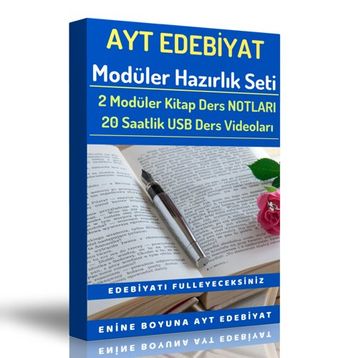2022 AYT Edebiyat Modüler Seti 2 Kitap + 20 Saatlik Özel Anlatım
