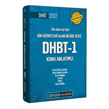 2022 Din Hizmetleri Alan Bilgisi Testi DHBT-1 Konu Anlatımlı - Pegem Akademi Yayıncılık