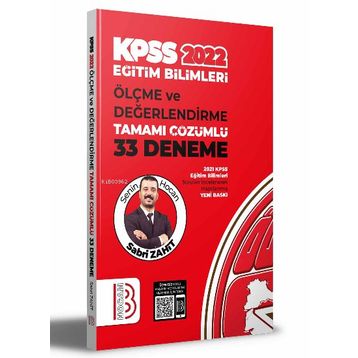 2022 Eğitim Bilimleri Ölçme ve Değerlendirme Tamamı Çözümlü 33 Deneme - Benim Hocam Yayıncılık