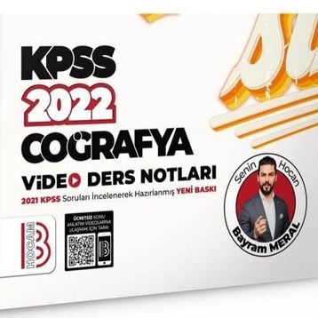 2022 KPSS Coğrafya Video Ders Notları-Benim Hocam Yayınları