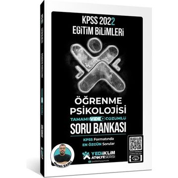 2022 KPSS Eğitim Bilimleri Atölye Serisi Öğrenme Psikolojisi Tamamı Video Çözümlü Soru Bankası-Yediiklim Yayınları