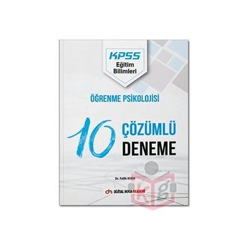 2022 KPSS Eğitim Bilimleri Öğrenme Psikolojisi Çözümlü 10 Deneme - Dijital Hoca Akademi