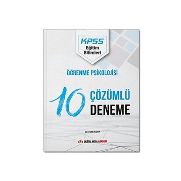 2022 KPSS Eğitim Bilimleri Öğrenme Psikolojisi Çözümlü 10 Deneme - Dijital Hoca Akademi