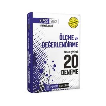 2022 KPSS Eğitim Bilimleri Ölçme ve Değerlendirme Tamamı Çözümlü 20 Deneme - Pegem Akademi Yayıncılık